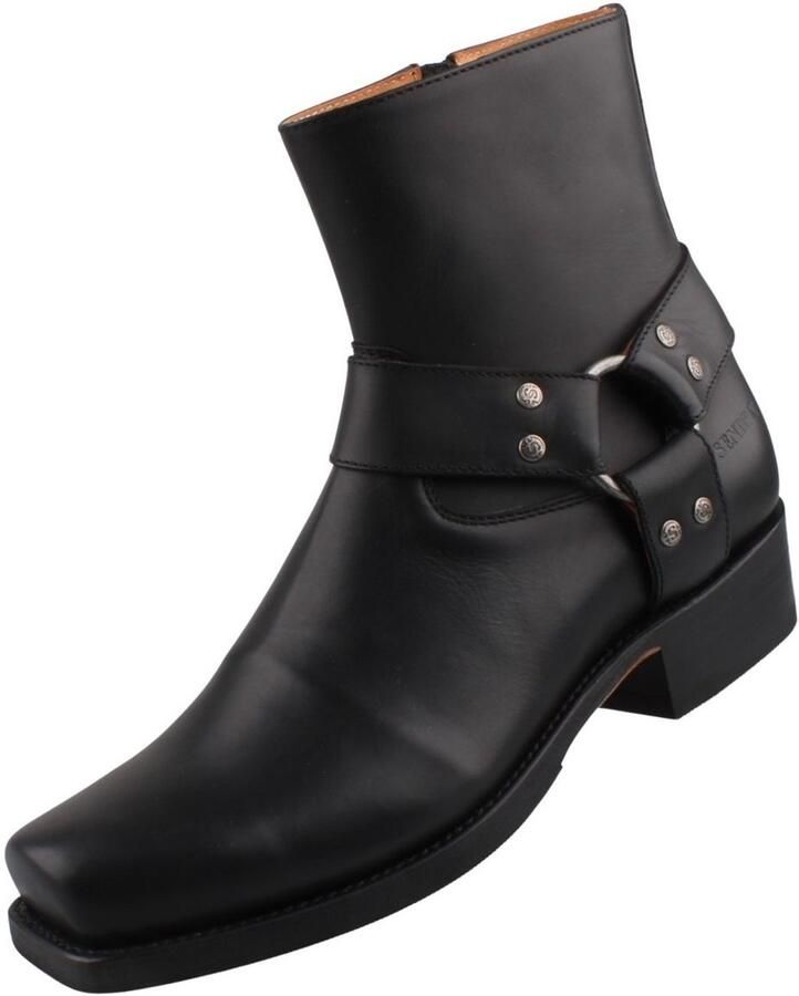 Sendra boots Sendra Laarzen Heren Biker Enkellaars 12851 Zwart