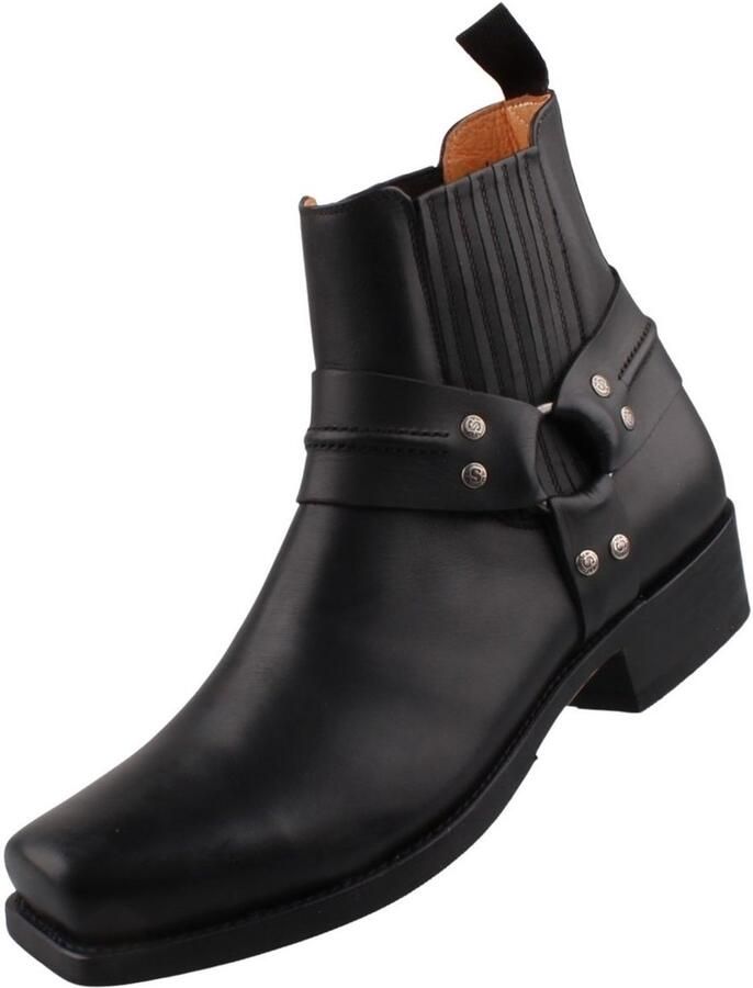Sendra boots Sendra Laarzen Heren Biker Enkellaars 13824 Zwart