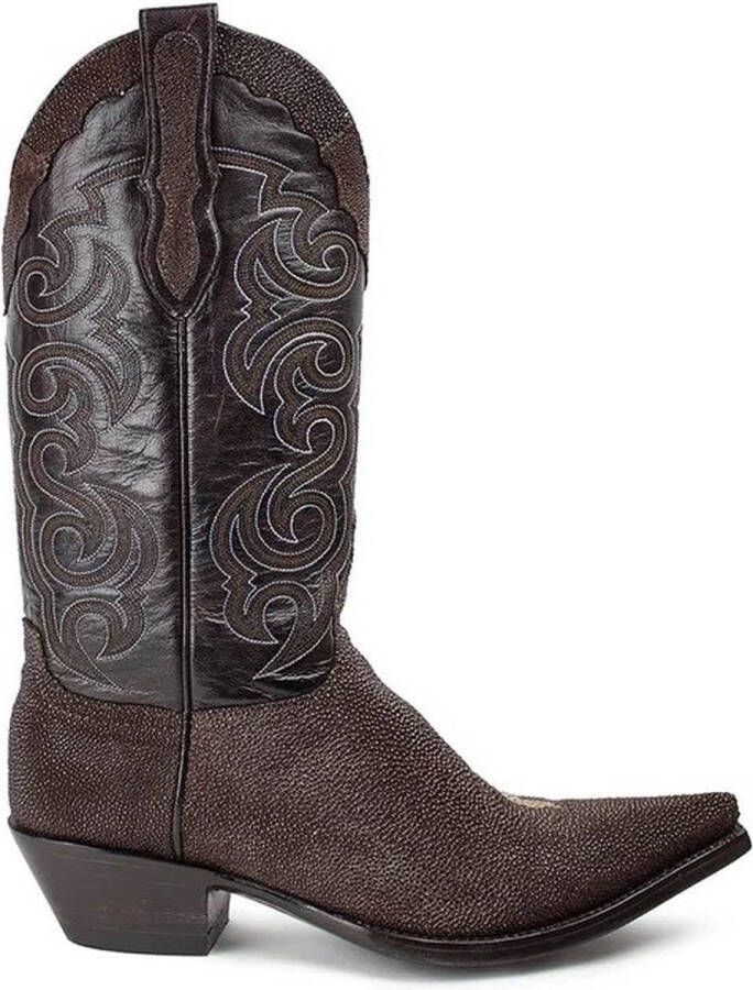Sendra boots Texas Chocolate Cuervo Bruin Heren Spitse limited edition Cowboy Laarzen Cubaanse hak Lederen zool