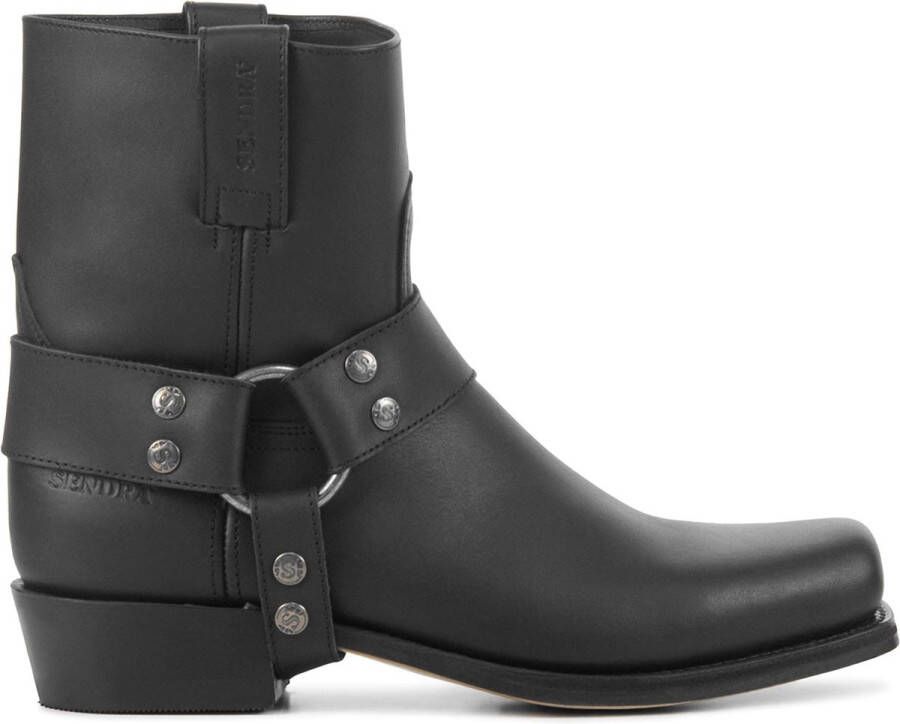 Sendra Cowboylaarzen Dames Laarzen Damesschoenen Leer 9077 Zwart