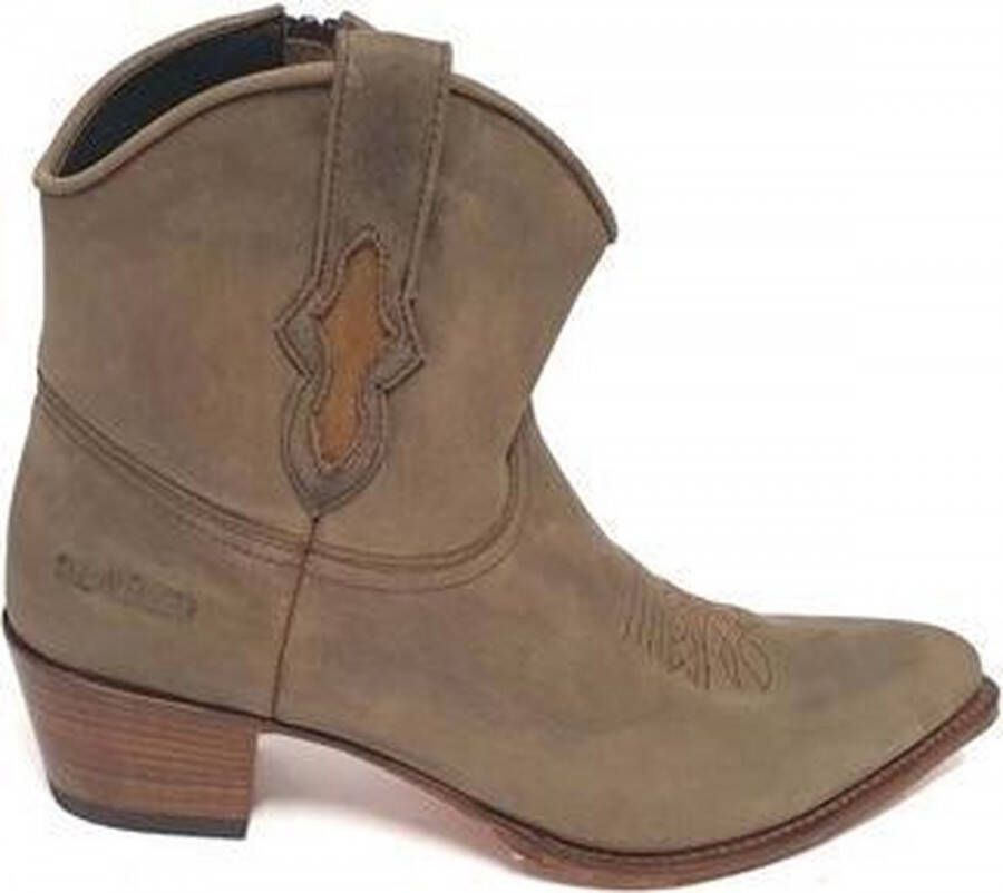 Sendra Dames Cowboy Enkellaars 12985 Lia Floter Taupe