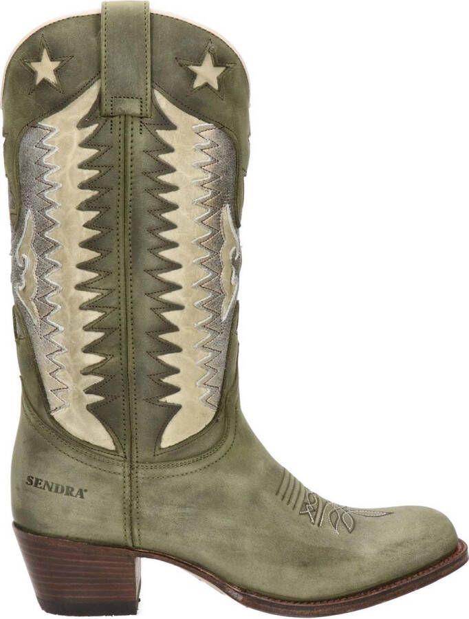 Sendra Debora Insa dames cowboylaars Kaki