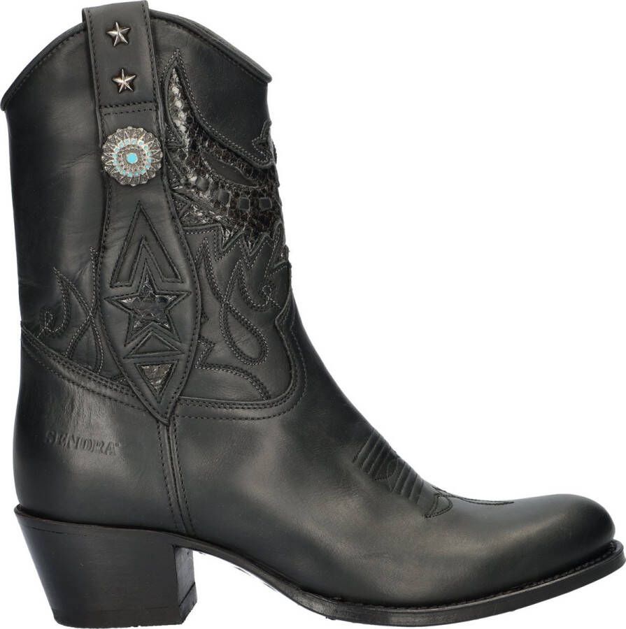 Sendra Debora Insa dames cowboylaars Zwart