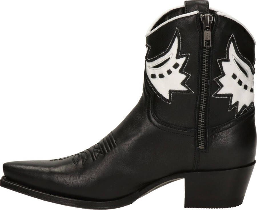 Sendra Judy leren cowboylaarzen zwart wit - Foto 3