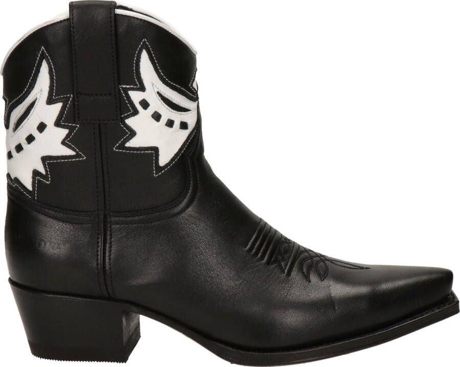 Sendra Judy leren cowboylaarzen zwart wit - Foto 4