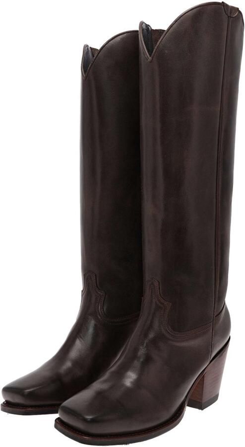Sendra 17384 LAYA dameslaarzen van leer Bruin