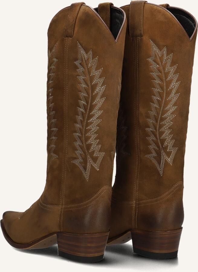 SENDRA Cowboylaarzen Dames 18518 Maat: 35 Materiaal: Suède Kleur: Cognac - Foto 3