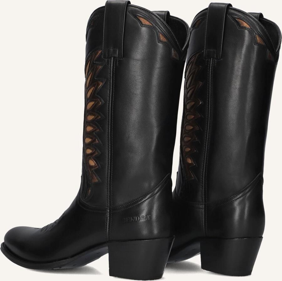 SENDRA Cowboylaarzen Dames 18802 Maat: 35 Materiaal: Leer Kleur: Zwart - Foto 2