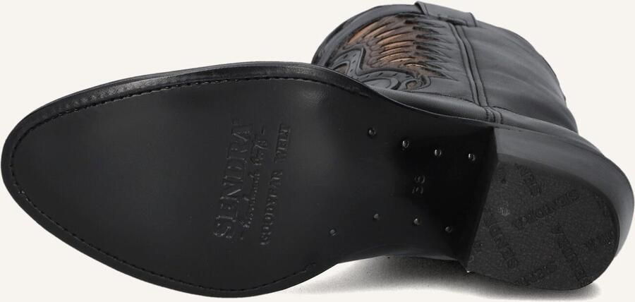 SENDRA Cowboylaarzen Dames 18802 Maat: 35 Materiaal: Leer Kleur: Zwart - Foto 2