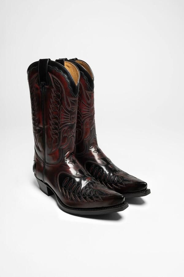 Sendra 2720 CUERVO WEST Westernlaarzen voor heren Rood Zwart