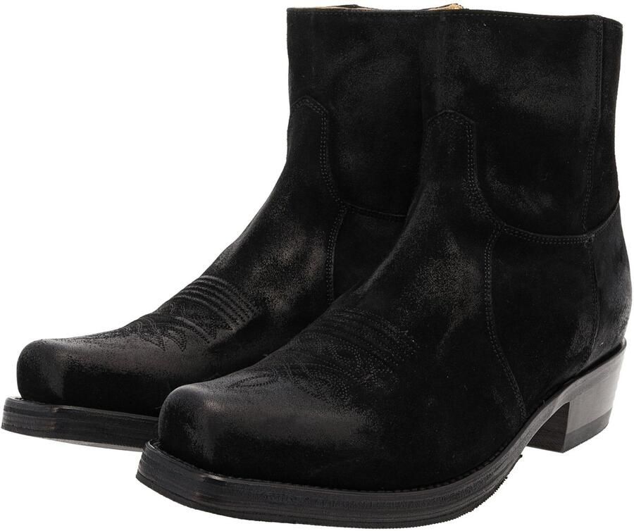 Sendra 7826 58 MICK Leren enkellaars voor heren zwart
