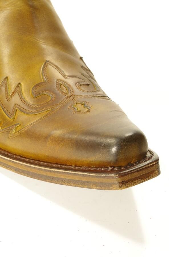 Sendra Boots 11783 Mimo Bruin Heren Enkellaars Cowboy Western Korte Laarzen Spitse Neus Beetje Schuine Hak Rits Sluiting Handgemaakt Echt Leer - Foto 6