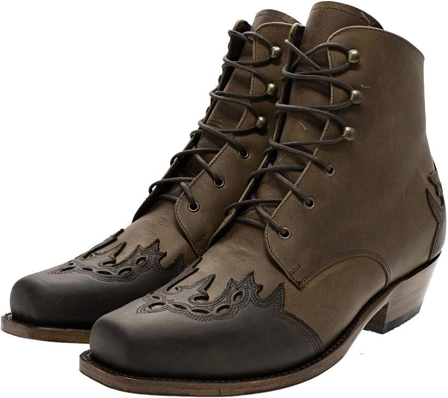 Sendra Boots 16008 Chocolade Tang dames enkellaars bruin