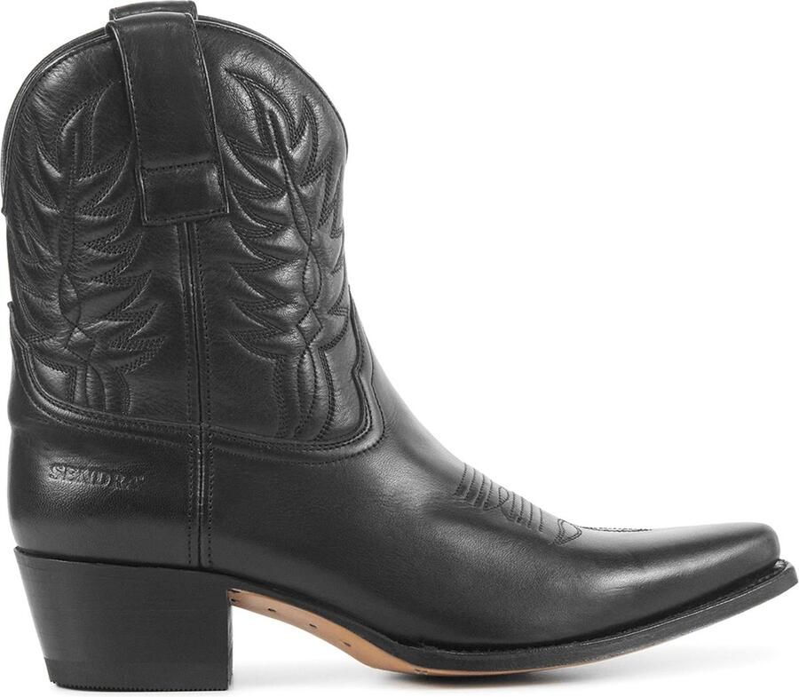 SENDRA Cowboylaarzen Dames 16576 Led Maat: 36 Materiaal: Leer Kleur: Zwart