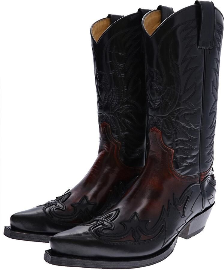 Sendra CUERVO WEST 3241 westernlaarzen zwart rood
