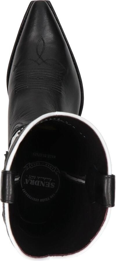 Sendra Judy dames cowboy laars Zwart wit - Foto 5