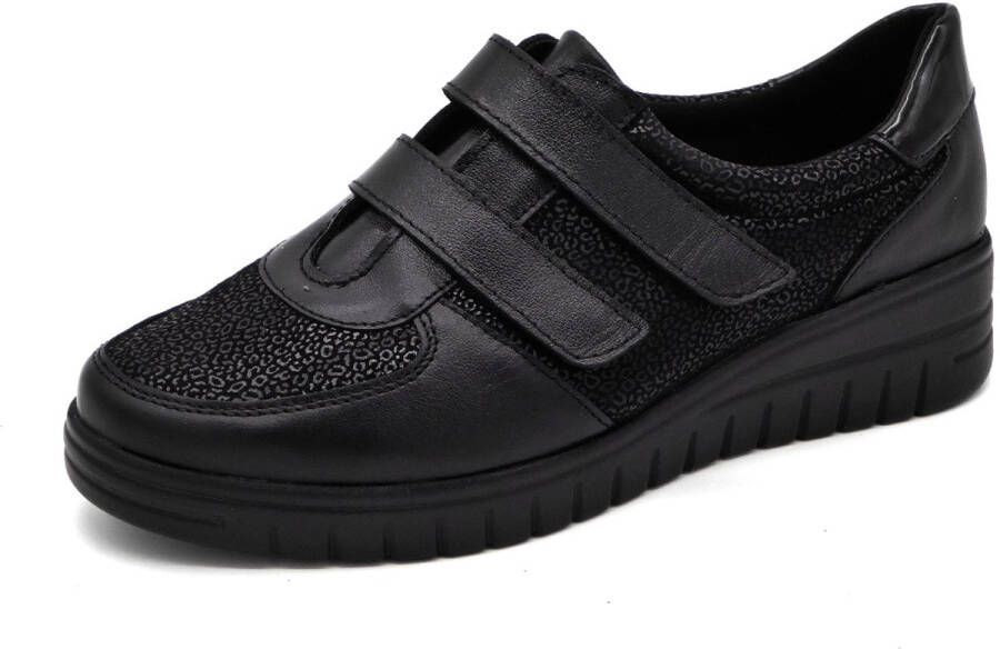 Sens Dames Klittenbandschoen 1755-12811.001 Zwart Wijdte K