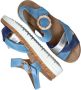 Sens Sandalen Dames Blauw - Thumbnail 1