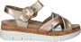 Sens Sandalen Dames Goud - Thumbnail 1