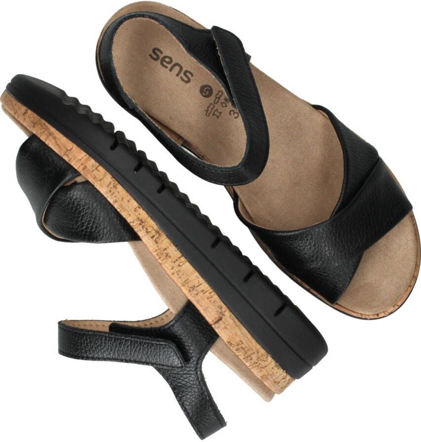 Sens Sandalen Dames Zwart
