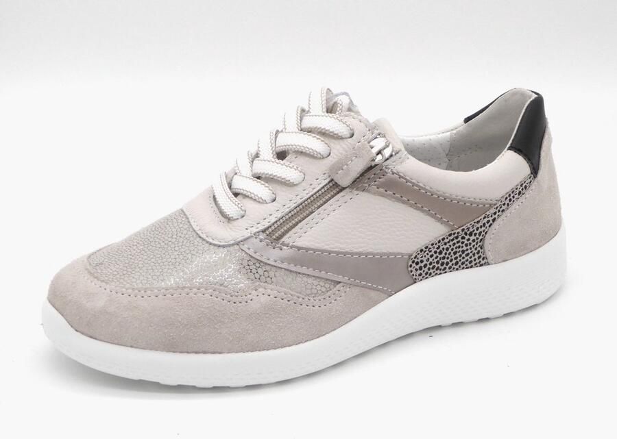 Sens Dames Sneaker 1420-13103-001 Beige Combi Wijdte K