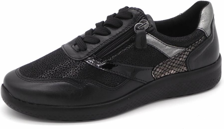 Sens Dames Sneaker 1421-12567-001 Zwart Combi Wijdte K