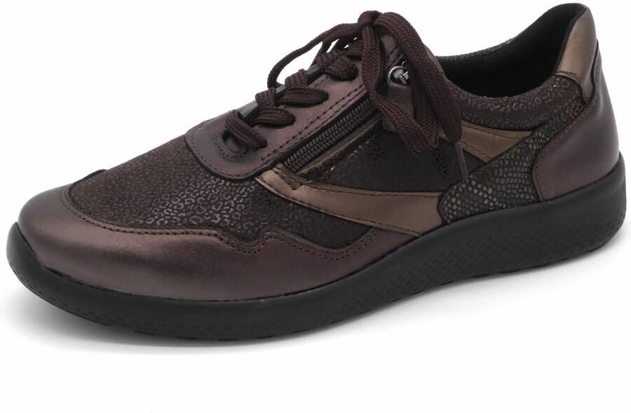 Sens Dames Sneaker 1421-12567-009 Bruin Combi Wijdte K