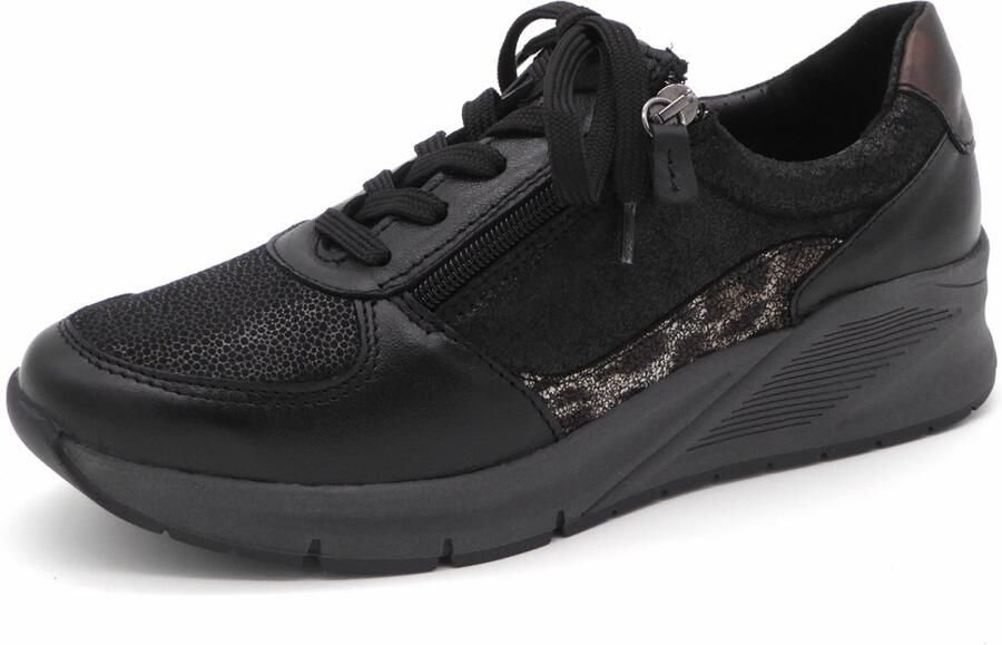 Sens Dames Sneaker 1657-12945-002 Zwart Combi Wijdte K