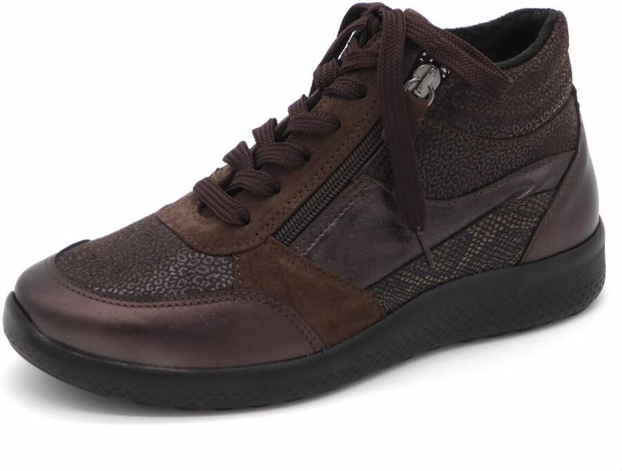 Sens Dames Veterboot 1421-13108-005 Bruin Combi Wijdte K