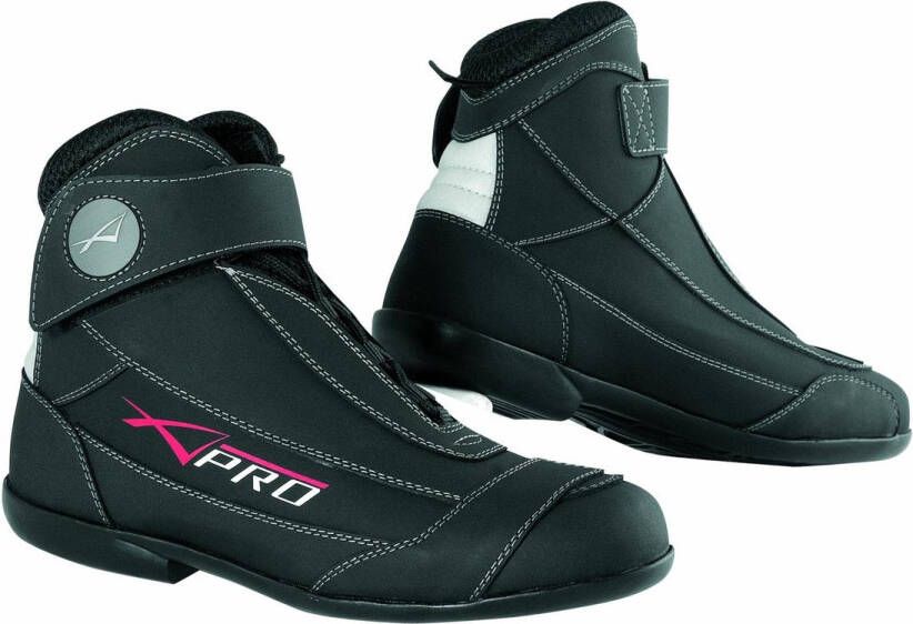 Senza Marchio A-PRO motorschoenen rundleer thermische voering schoenen leren schoenen motorfiets zwart