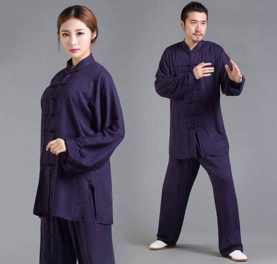 Senza Marchio AUGUSE Tai Chi Uniform vechtsporten Kung Fu uniform Tai Chi kleding unisex Tai Chi pak nen Kung Fu unifor vechtsporten primaire katoenen chinoiserie (kleur: #5 maat: C (m))