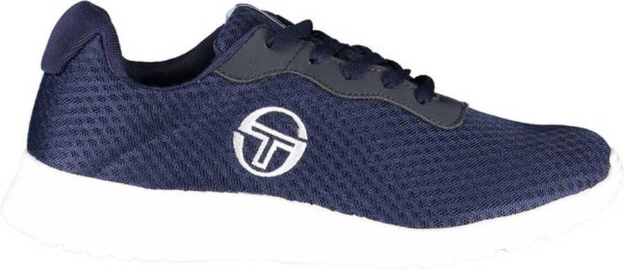 Sergio Tacchini Eenvoudige blauwe sneakers met geborduurde accenten Blue Heren
