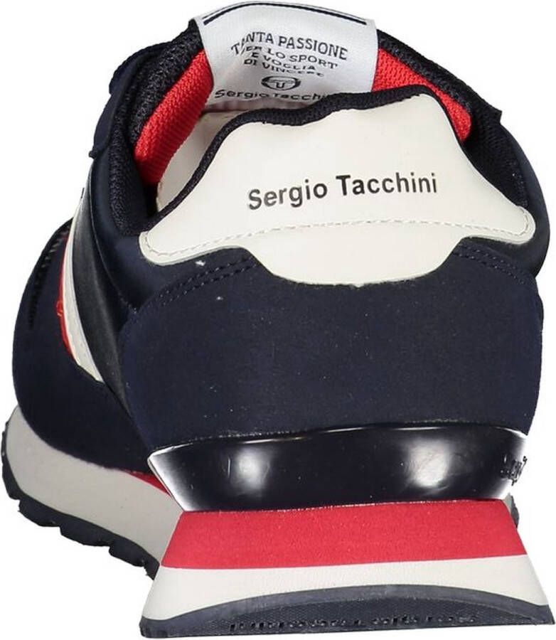 Sergio Tacchini Geborduurde Contrasterende Sneaker Met Veters