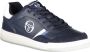 Sergio Tacchini Eenvoudige blauwe sneakers met geborduurde accenten Blue Heren - Thumbnail 3