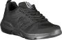 Sergio Tacchini Eenvoudige zwarte vetersneakers met contrasterende versiering Black Heren - Thumbnail 1