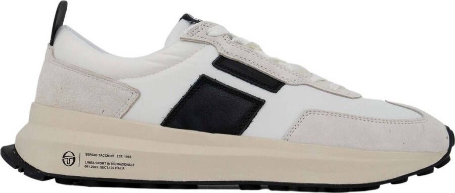 Sergio Tacchini Schoenen Wit 70&apos;s neo runner sneakers wit