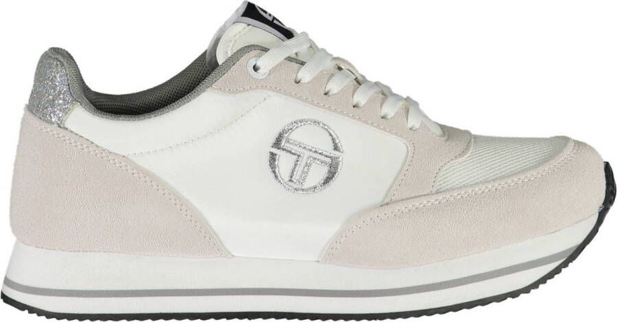 Sergio Tacchini Polyester Sneaker Met Contrasterende Details En Borduursels