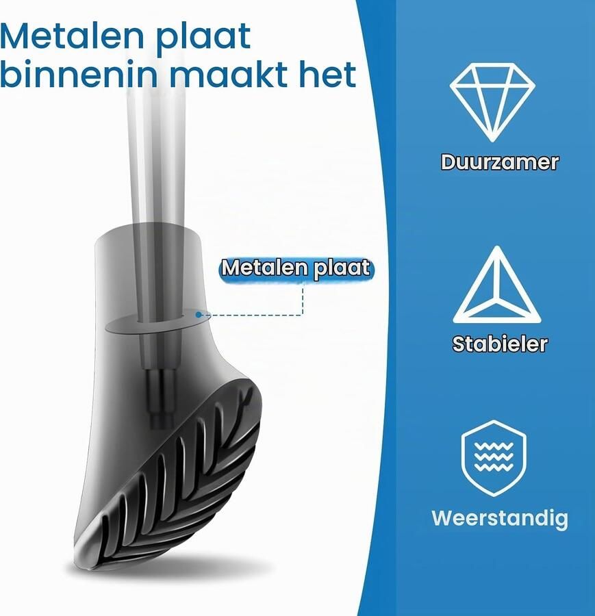 Set van 12 Rubber Buffers voor Wandelschoenen Bescherming voor Stokken Geschikt voor Nordic Walking en Standaard Wandelschoenen Goede Grip mm