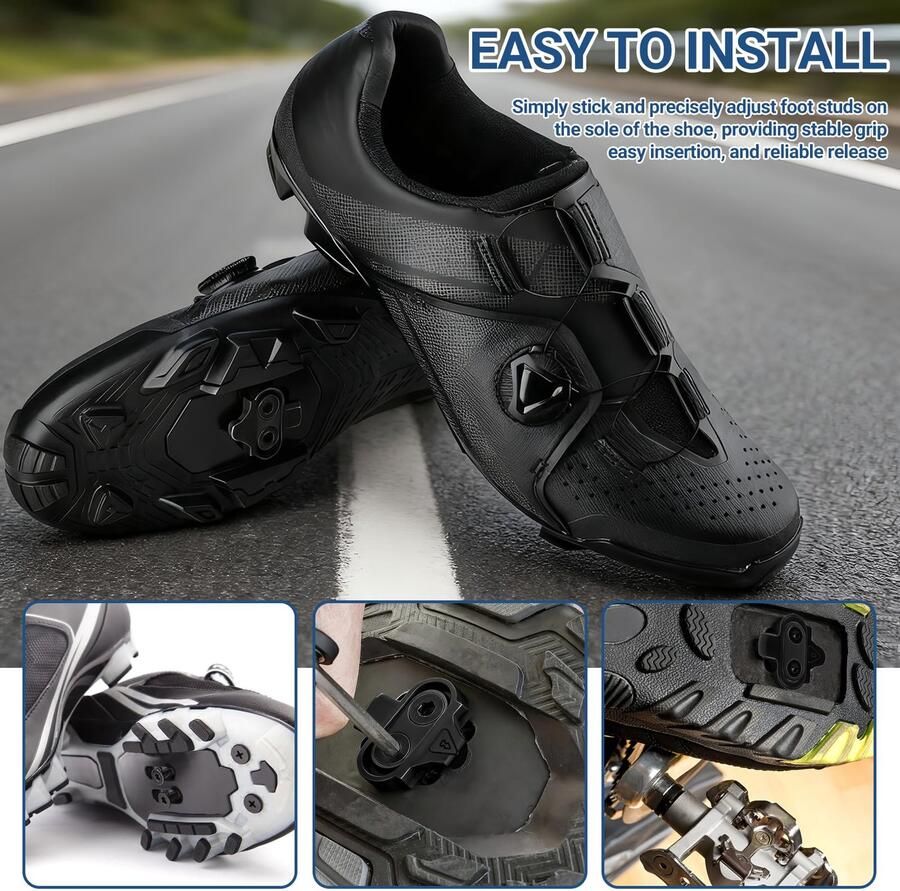 Set van 2 Fietsschoenen met Antislipplaatjes