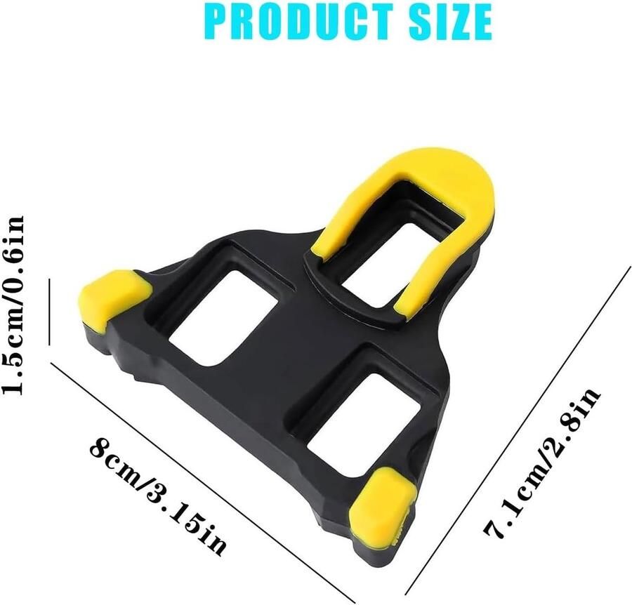 Set van 2 SPD fietsschoenen cleats compatibel met road bike pedalen en fietsplaatjes voor optimale grip en prestaties - Foto 1