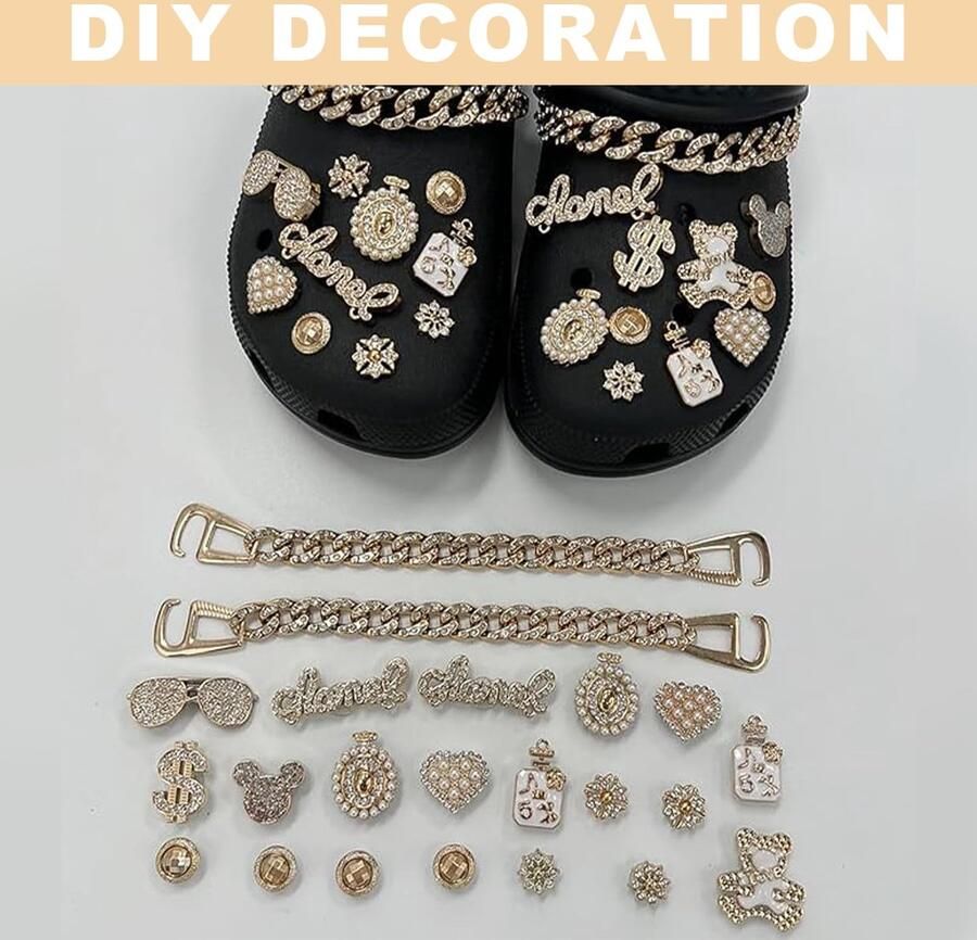 Set van 22 Rhinestone Schoenaccessoires voor Crocs