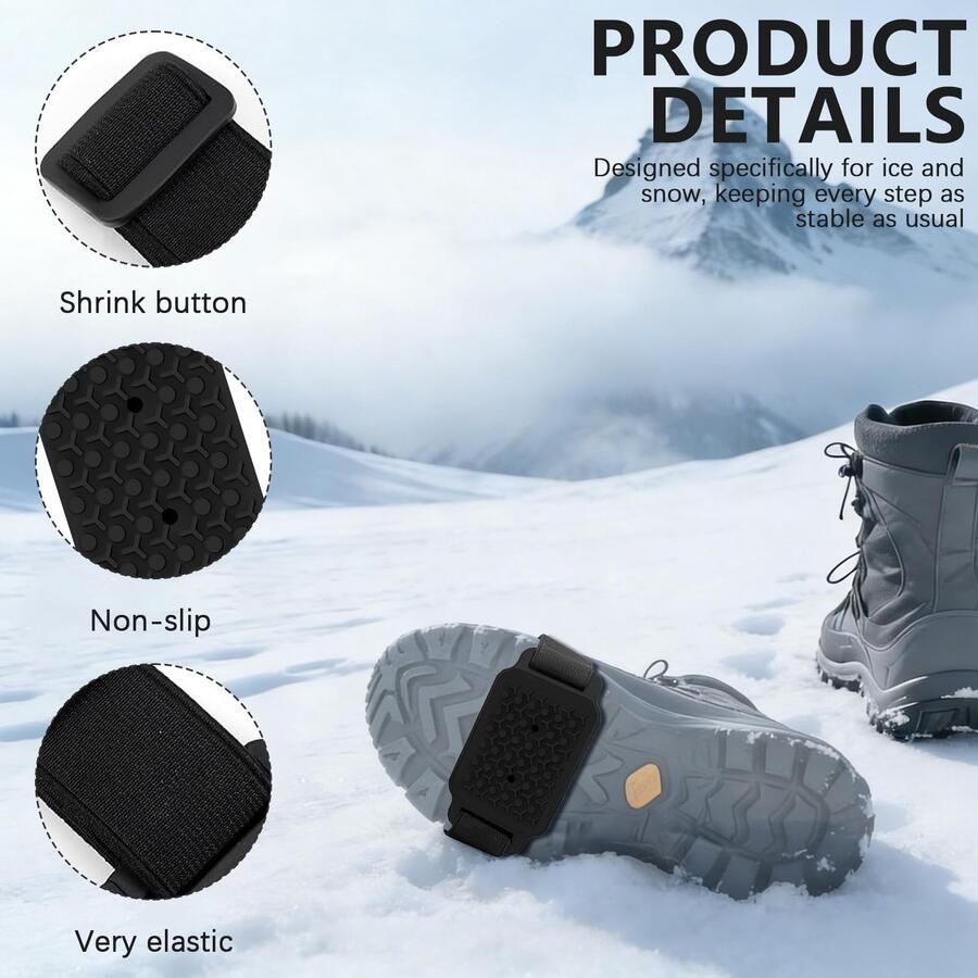 Set van 4 Antislip Schoenspikes voor Wandelschoenen