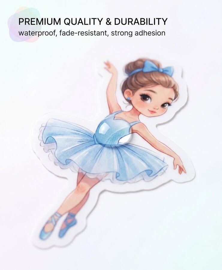 Set van 50 Ballerina Stickers voor Meisjes