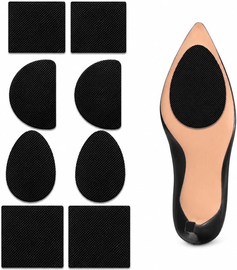 Set van 8 zelfklevende rubberen zolen dik voor het snijden en aanpassen van schoenen zoals hoge hakken laarzen sneakers en dansschoenen
