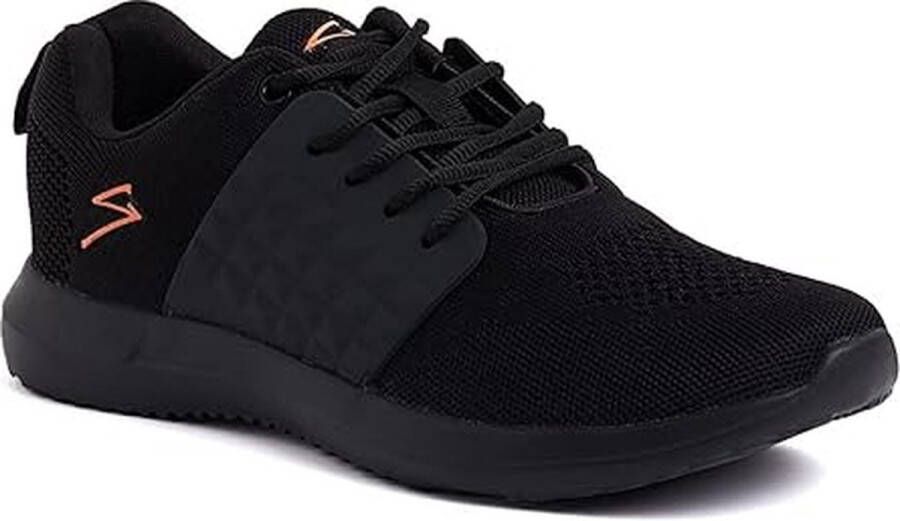 SG UNPAR by SG Franklin Hardloopschoenen voor Heren (Zwart Lichtgewicht & Goede Pasvorm EVA Buitenzool met Mesh & Gebreid Bovenwerk Ideaal voor Trail Hardlopen Fitness & Training Joggen Regelmatig & Modieus Dragen