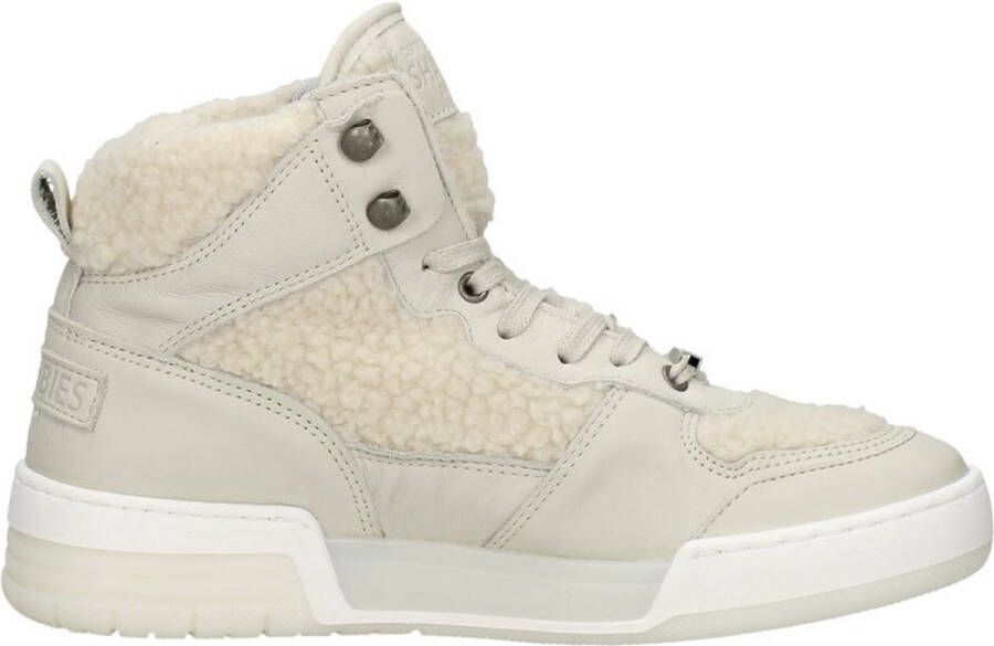 Shabbies Amsterdam 102020104 Mid Top Sneaker Nappa Leather Fur Q3 - Foto 4