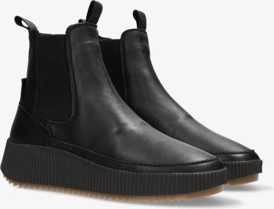 Shabbies Amsterdam 102020151 Sneakers Zwart - Schoenen.nl
