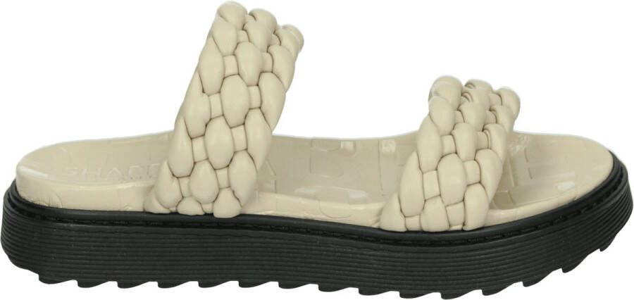 Shabbies Amsterdam Shabbies 170020277~~~~~~~~~~~~~~~~~~~~~ Dames slippers Wit beige