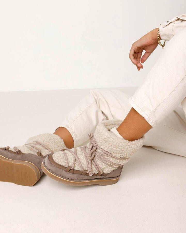 Shabbies Amsterdam Enkellaars Palissa Moon Taupe Dames Laarzen - Foto 4