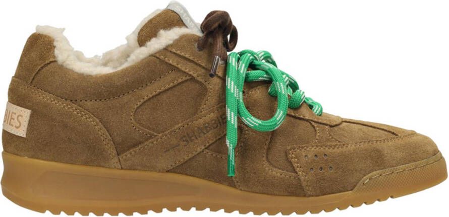 Shabbies Amsterdam April Mina dames sneaker Cognac
